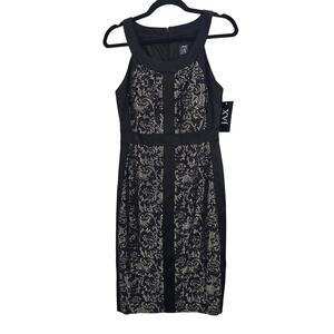 Jax Dress 8 Black Floral Lace Sheath Bodycon Wedding Dark Romantic Gothic Glam